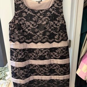 Lace overlay party dress